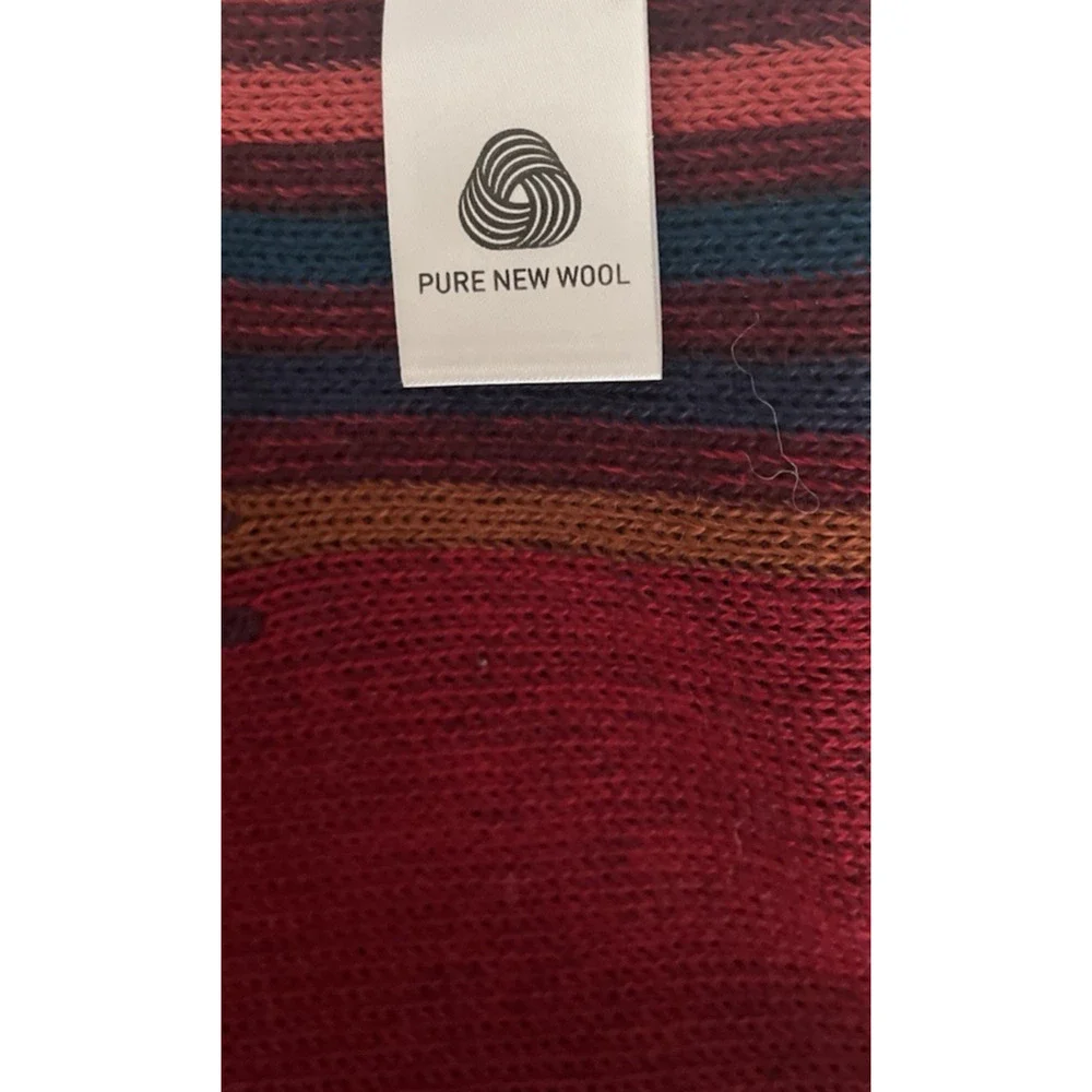 PAUL SMITH MENS 100% WOOL COLORFUL SCARF66